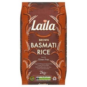Laila Brown Basmati Rice 2Kg