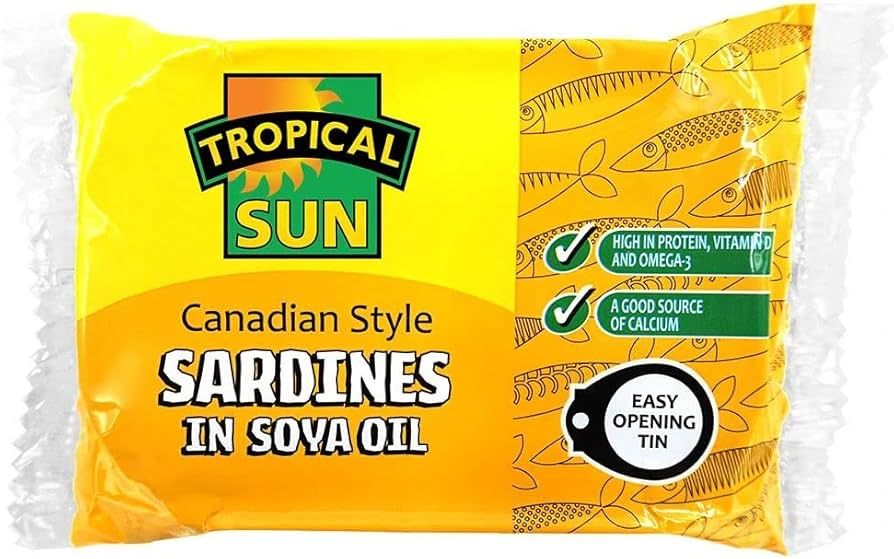 Tropical Sun Canadian Style Sardines In Soya Oil 106g