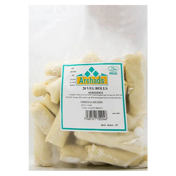 Arshads 20 Vegetable Rolls 600g
