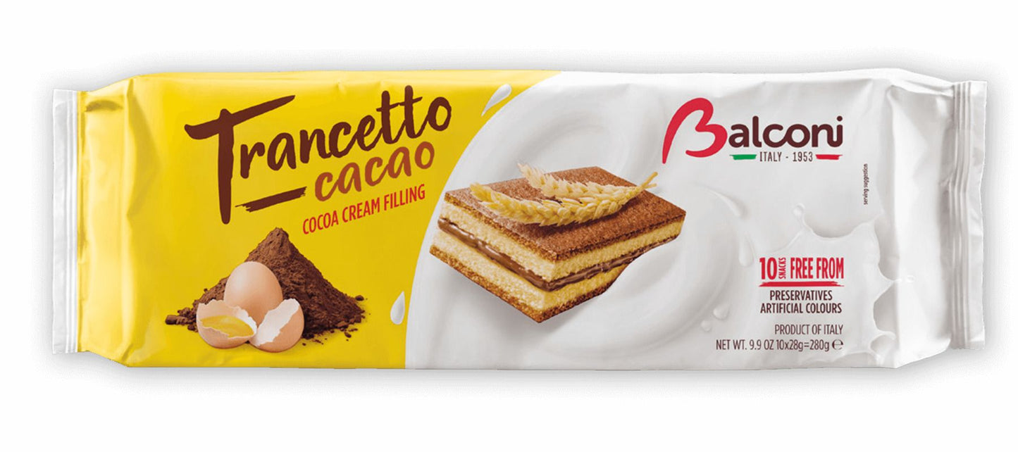 Balconi Trancetto Cacao With Cocoa Cream Filling 280g (10 pcs)