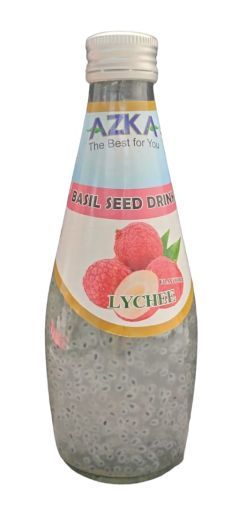Azka Basil Seed Drink Lychee Flavour 290ml