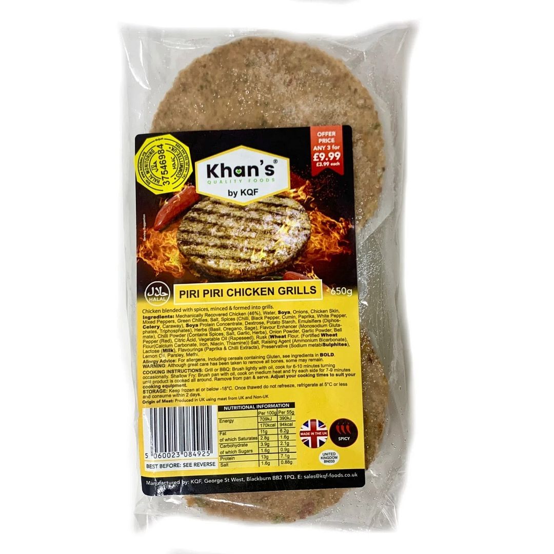 Khan's Piri Piri Chicken Grills 650g