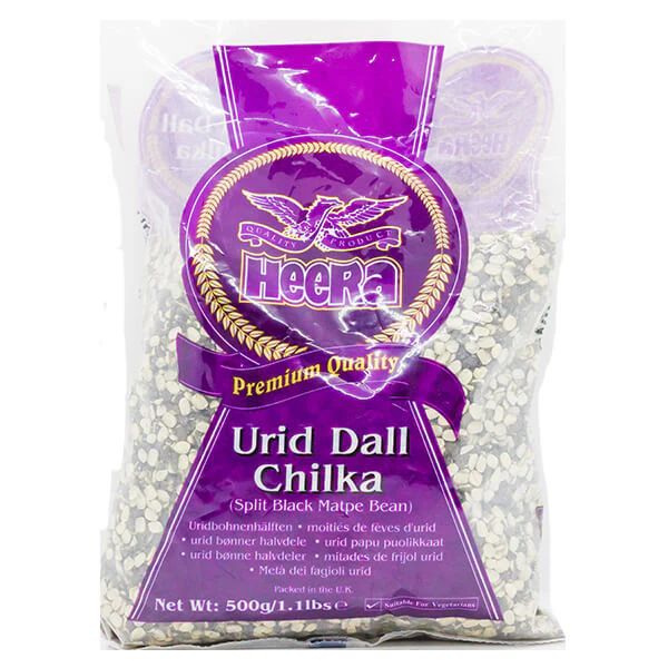 Heera Urid Dall Chilka (Split Black Matpe Bean) 500g