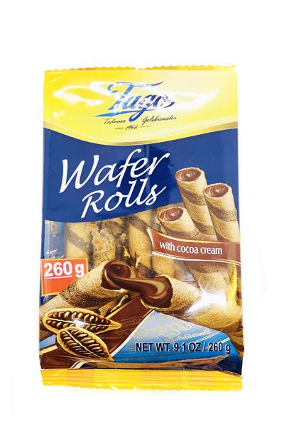 Tago Wafer Rolls With Cocoa Cream 260g