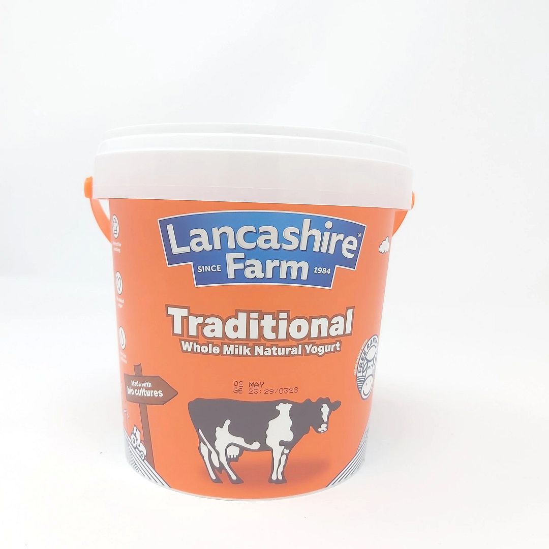 Lancashire Farm Traditional Whole Milk Natural Yogurt 1kg