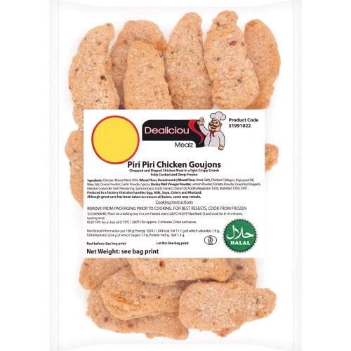 Dealiciou Piri Piri Goujons 540g