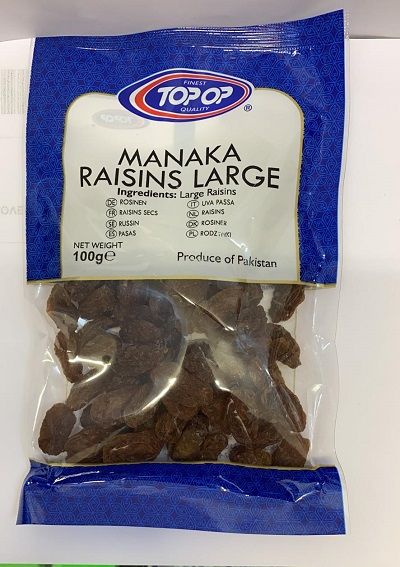 Top Op Manaka Raisins Large 100g