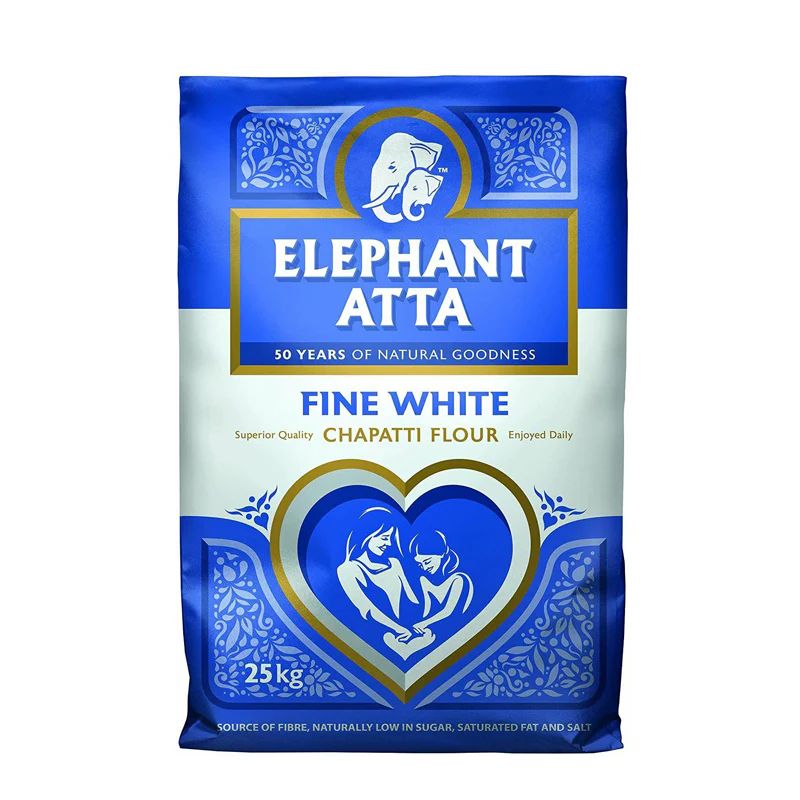 Elephant Atta Fine White Chapatti Flour 25kg