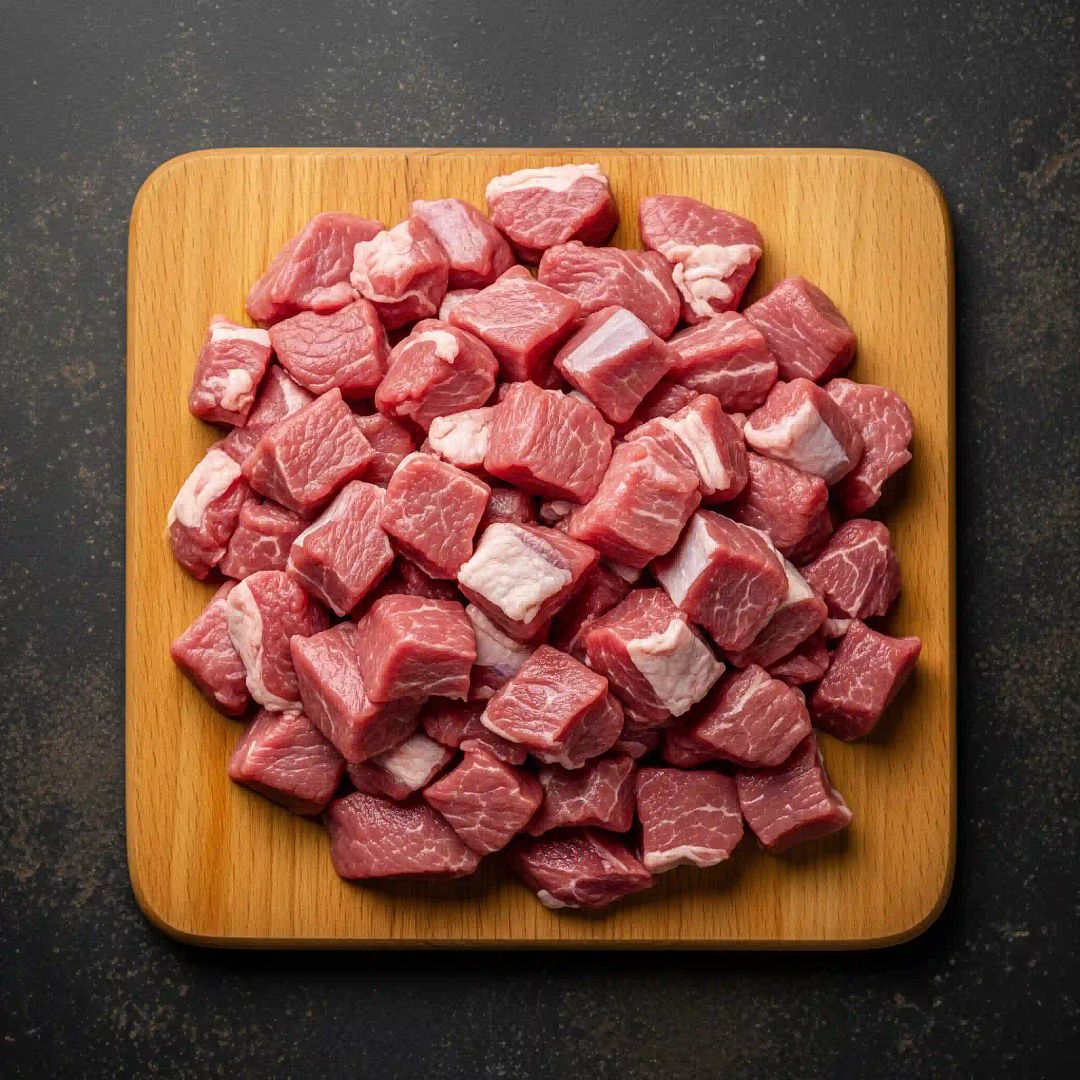 Lamb Leg Boneless Diced 500g