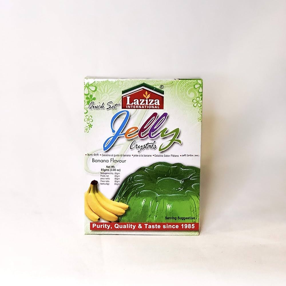 Laziza Jelly Crystals (Banana Flavour) 85g