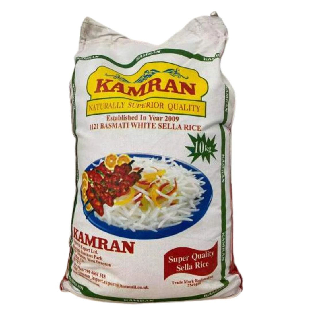 Kamran 1121 Basmati White Sella Rice 10kg