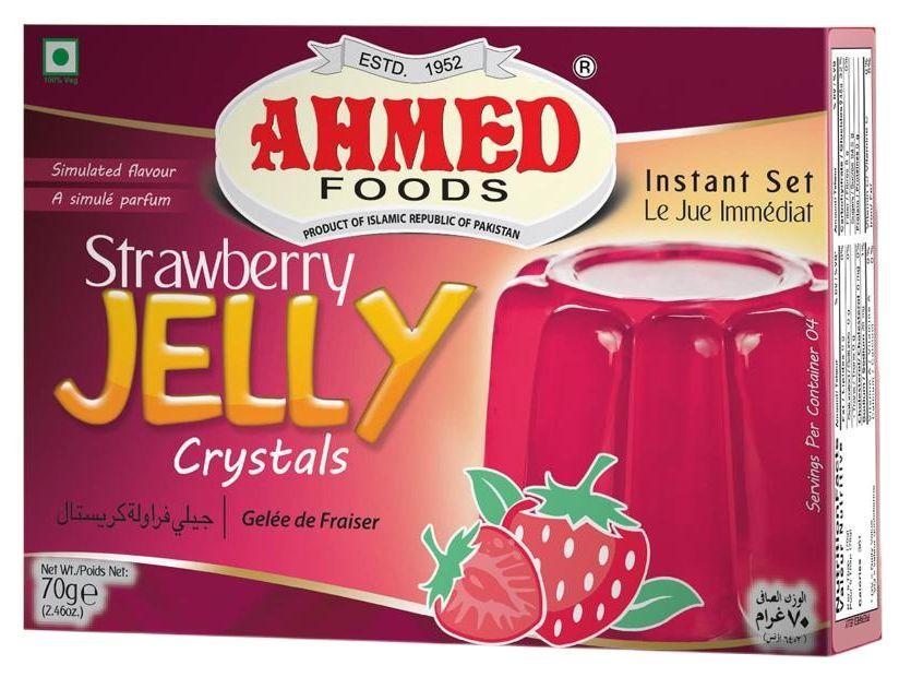 Ahmed Strawberry Jelly Crystals 70g