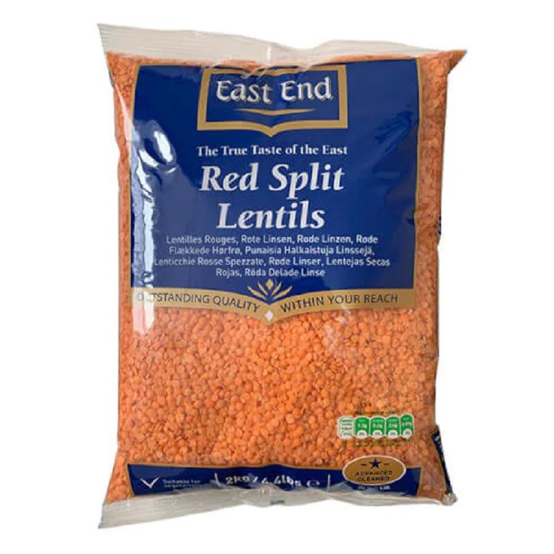 East End Red Split Lentils 2Kg
