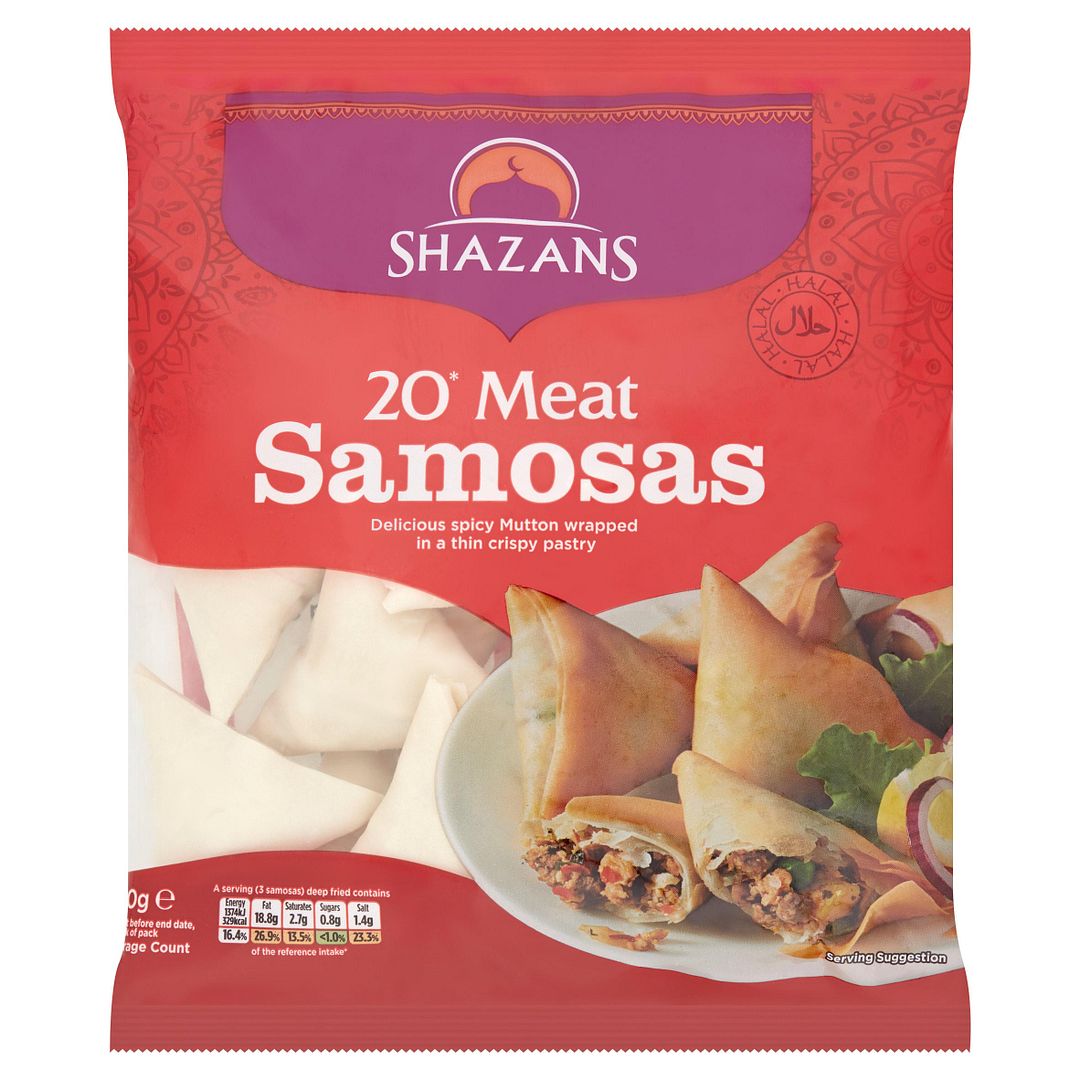 Shazans Meat Samosas 650g