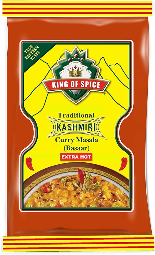 King Of Spice Extra Hot Kashmiri Curry Masala (Basaar) 500g