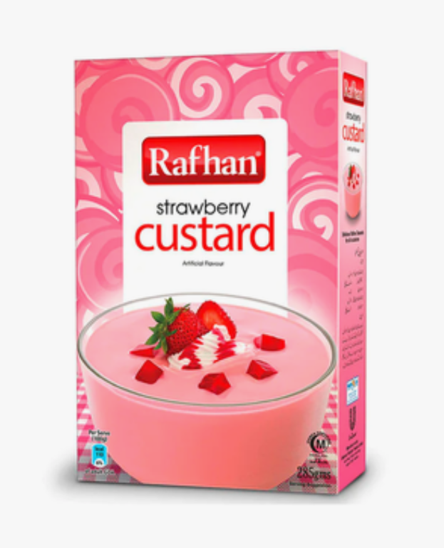 Rafhan Strawberry Custard 275g