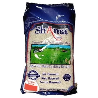 Shama Paris White Gold Basmati Rice 2kg
