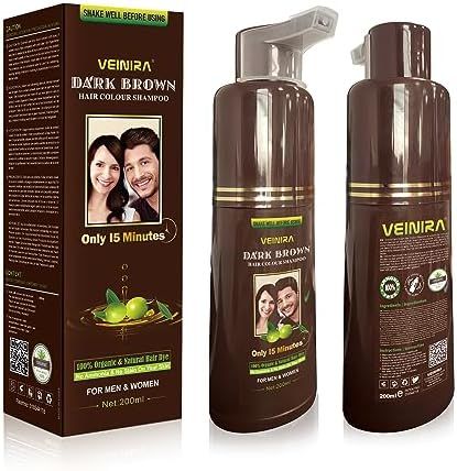 Veinira Dark Brown Hair Colour Shampoo 200ml