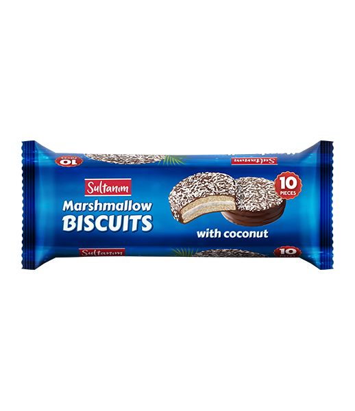 Sultanim Coconut Marshmallow Biscuits 220g (10 pcs)