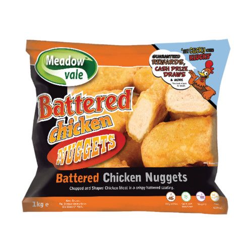 Meadow Vale Battered Chicken Nuggets 1kg