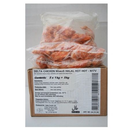 Delta Chicken Wings Hot Hot 1Kg