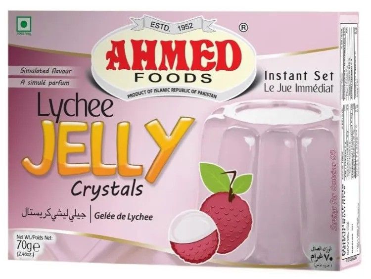 Ahmed Jelly Crystals (Lychee) 70g