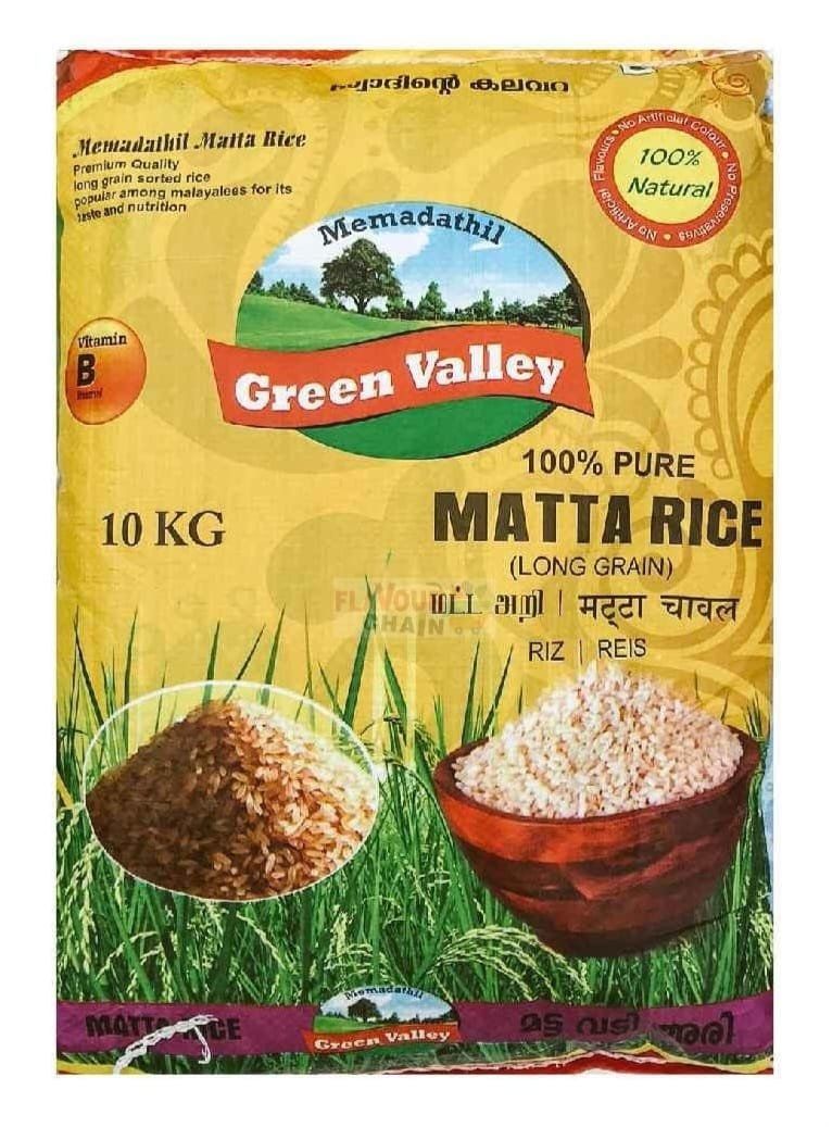 Memadathil Green Valley Matta Rice (Long Grain) 10kg