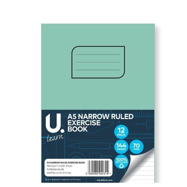 A5 Narrow Ruled Exercise Book