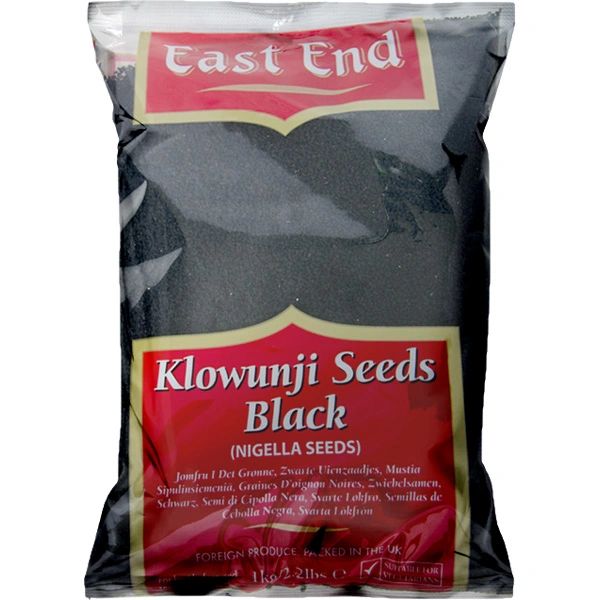 East End Klowunji Seeds Black (Nigella Seeds) 1kg