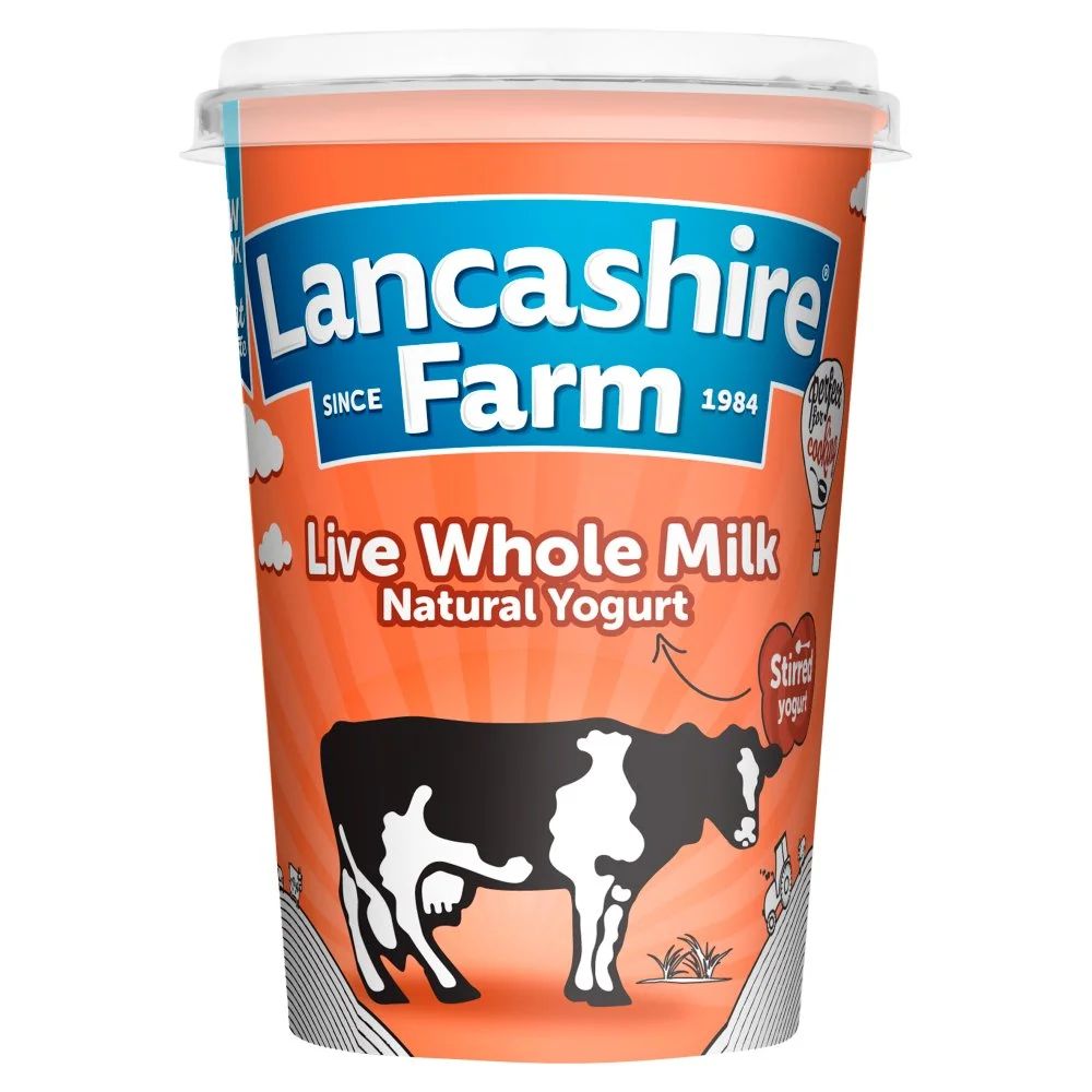 Lancashire Farm Live Whole Milk Natural Yogurt 470g