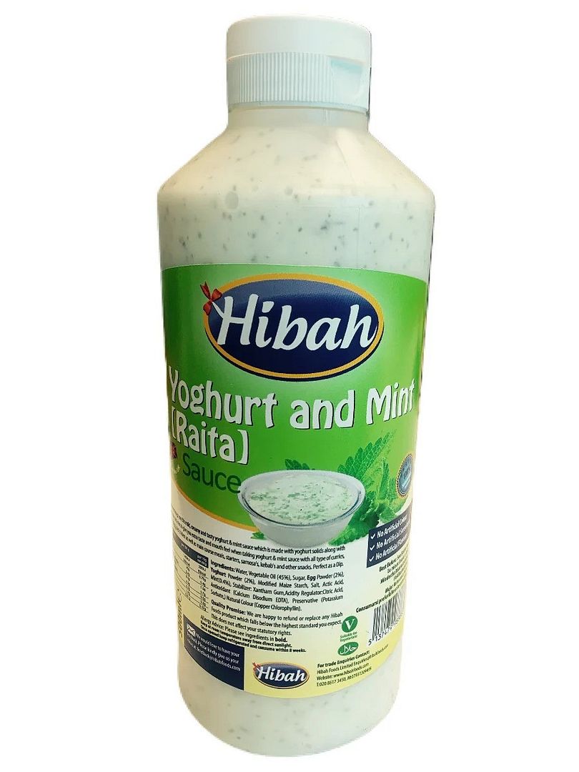 Hibah Yoghurt and Mint (Raita) Sauce 500ml