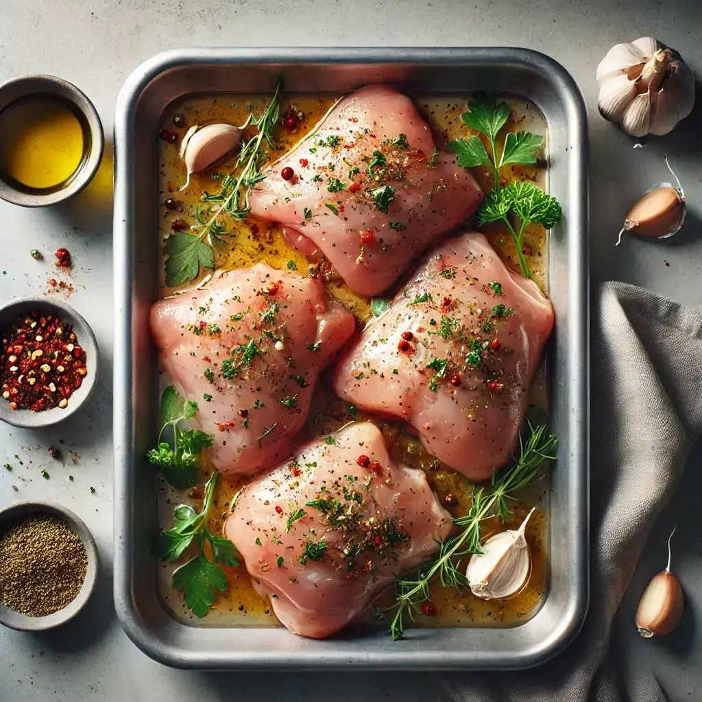 Marinated Chicken Thigh Whole 1kg