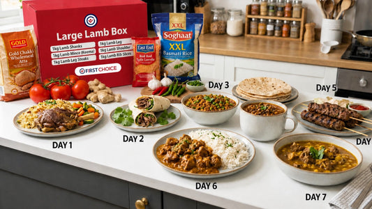 7 Days, One Box: Budget-Friendly Halal Lamb Stews, Curries, and Fresh Chapattis
