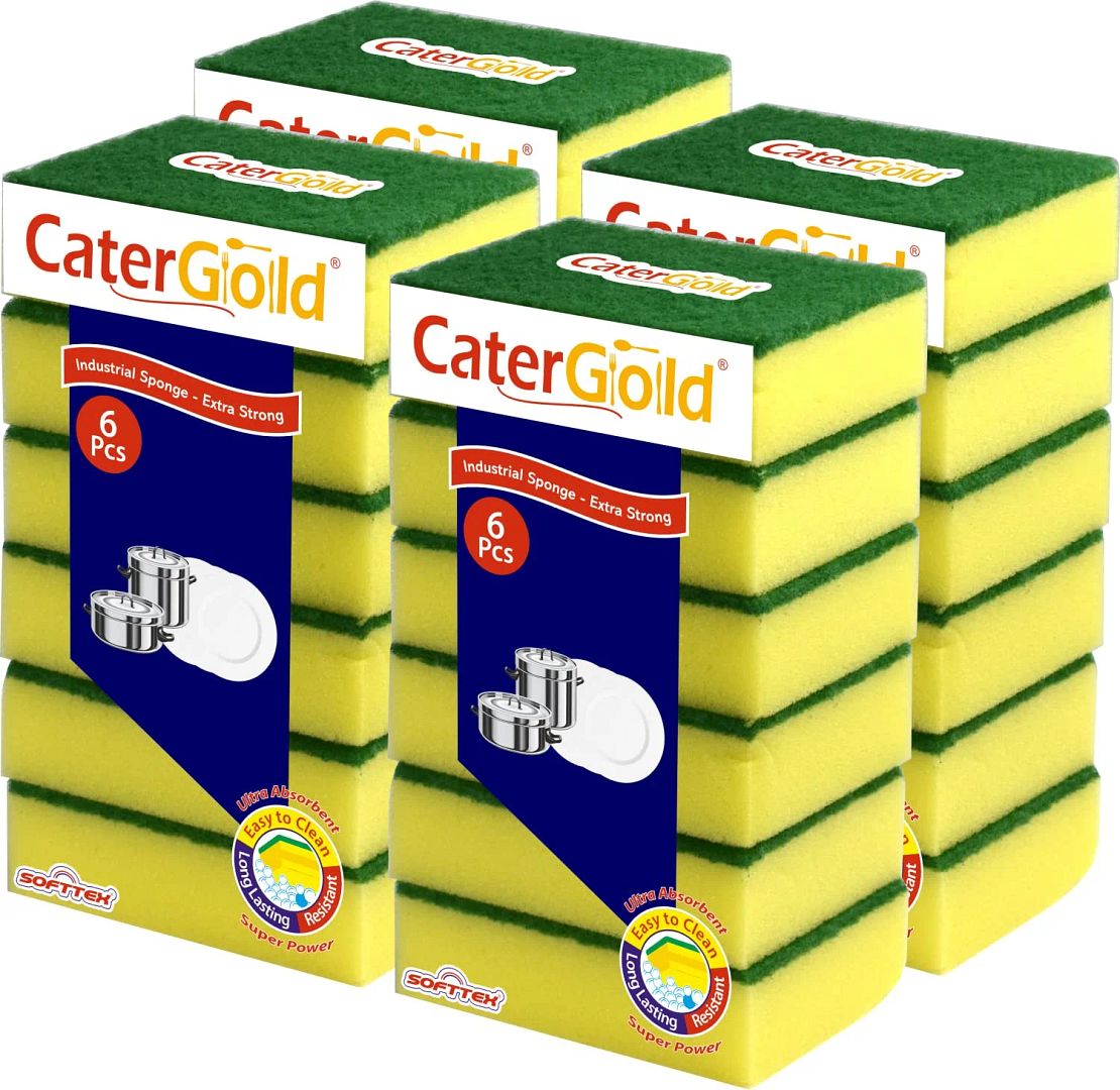 Cater Gold Industrial Sponge-Extra Strong (6 pcs)