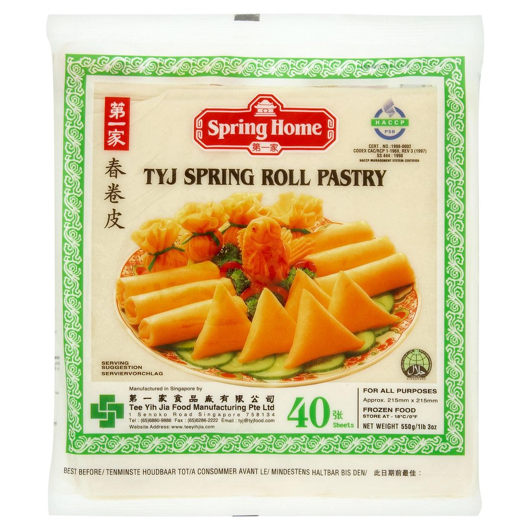 Spring Home TYJ Spring Roll Pastry 550g (40 Sheets)