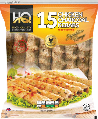 HQ 15 Chicken Charcoal Kebabs 1Kg