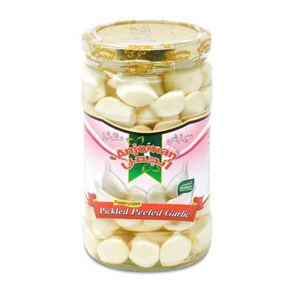 Anjoman Pasteurized Pickled Peeled Garlic 680g