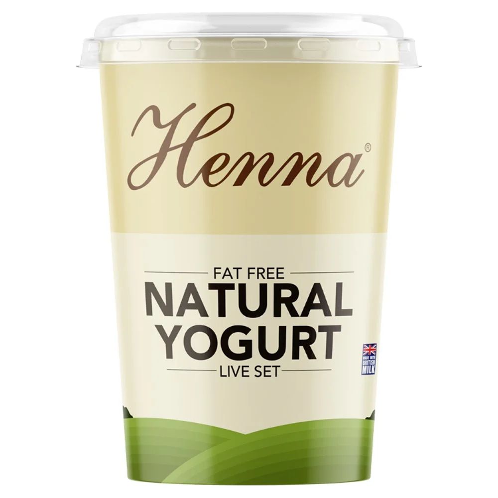 Henna Fat Free Natural Yogurt 400g