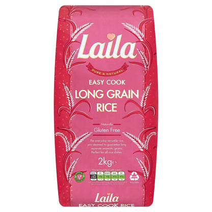 Laila Easy Cook Long Grain Rice 2kg