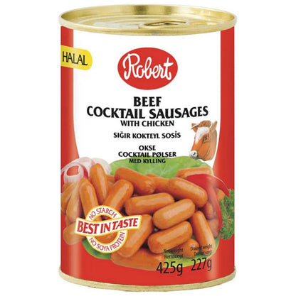 Robert Beef Sausages With Chicken 425g