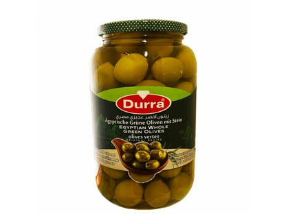 Durra Egyptian Whole Green Olives 1400g