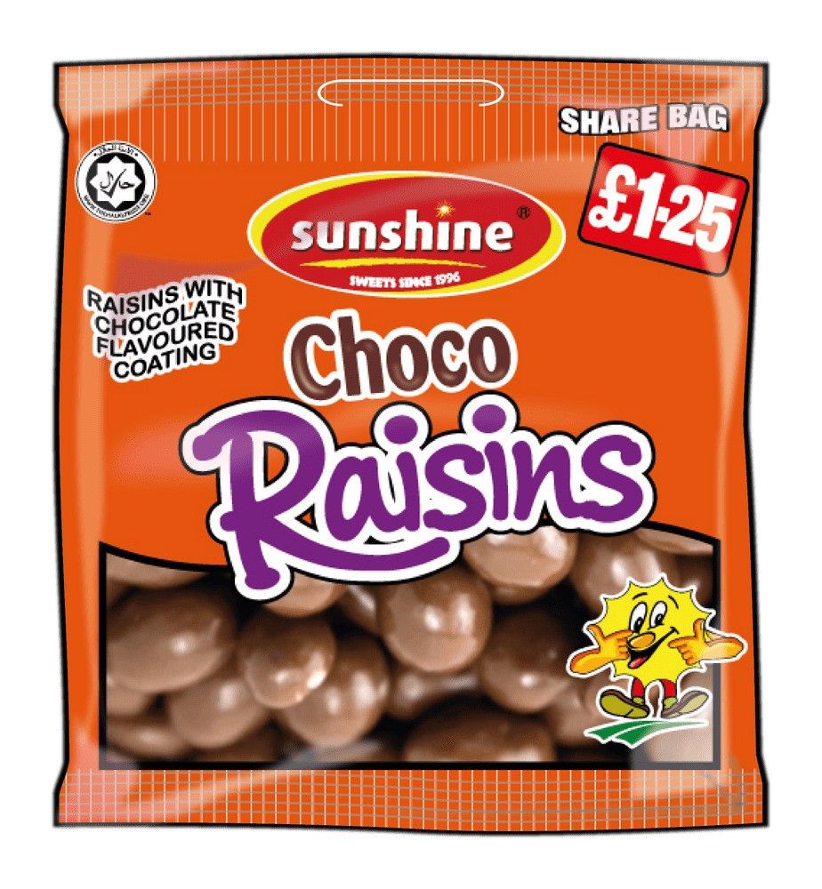 Sunshine Choco Raisins 120g