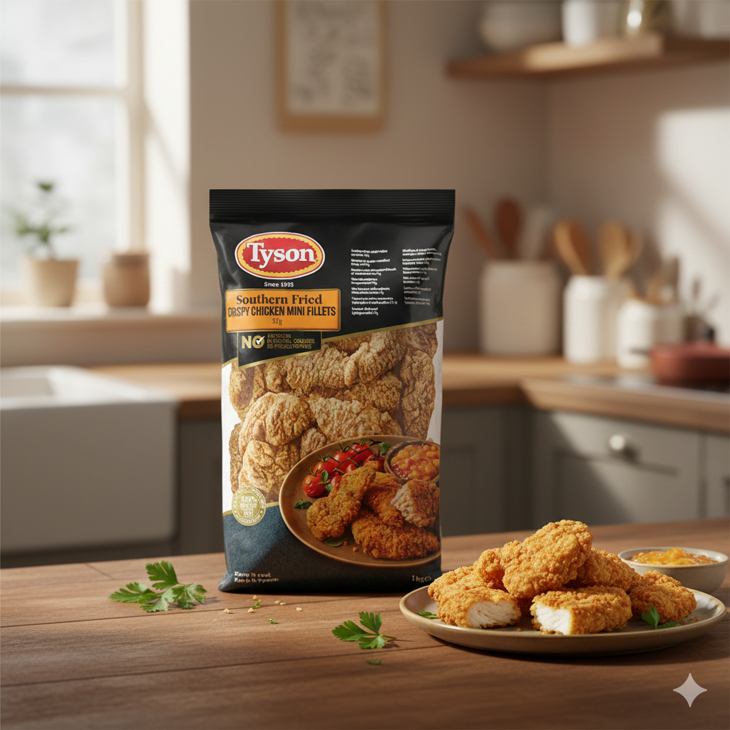 Tyson Southern Fried Crispy Chicken Mini Fillets 1kg