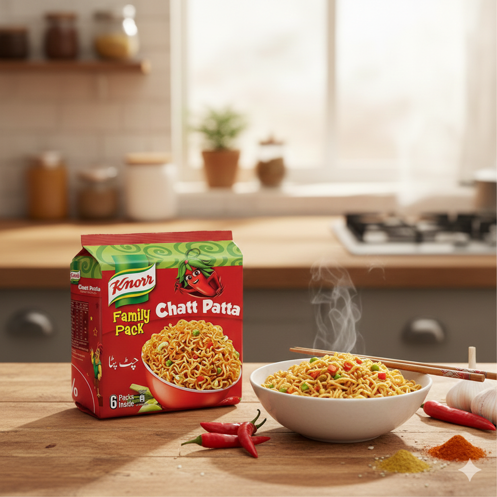 Knorr Chatt Patta Instant Noodles Family Pack 264g (6 x 50g)