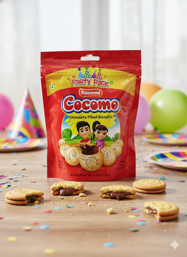 Bisconni Cocomo Party Pack Chocolate Filled Biscuits 131g