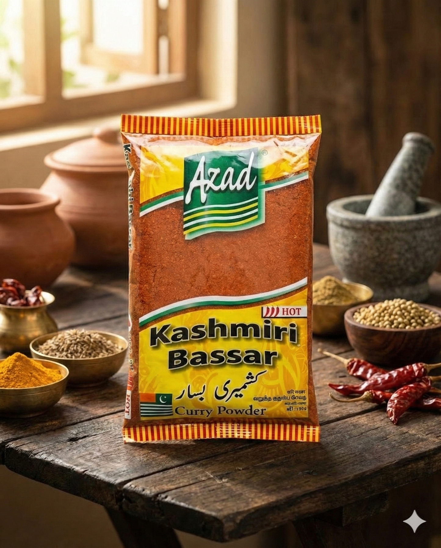 Azad Kashmiri Bassar Hot (Curry Powder) 300g