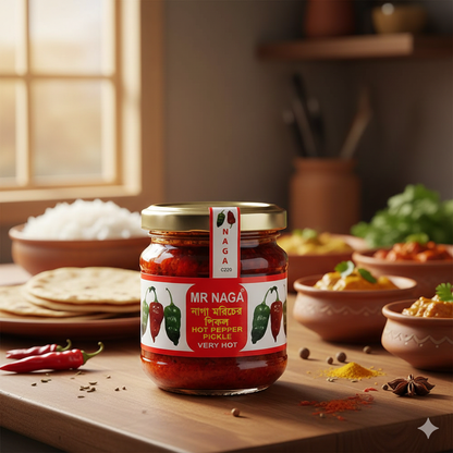 Mr Naga Hot Pepper Pickle 190g