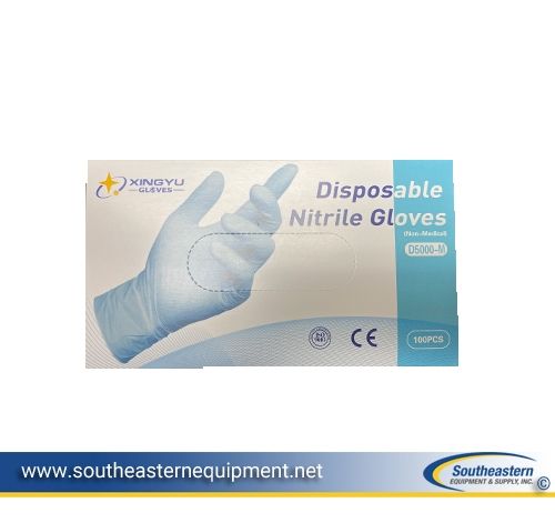 Xingyu Gloves Disposable Nitrile Gloves D5000 Size Medium (100 pcs)