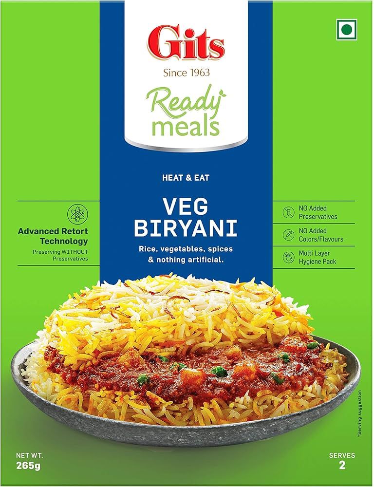 Gits Veg Biryani 265g
