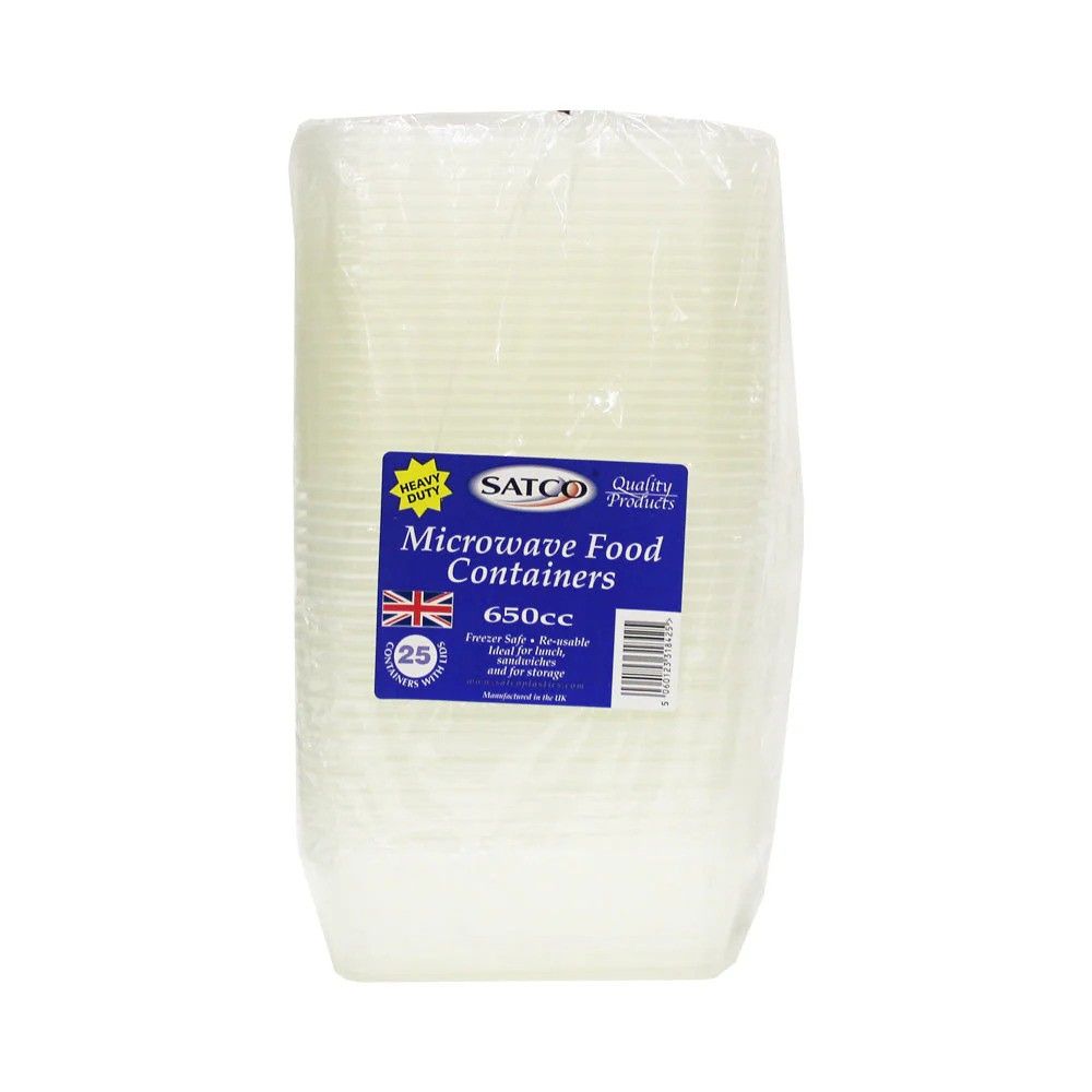 Satco Microwave Food Containers 650cc(25 pcs)